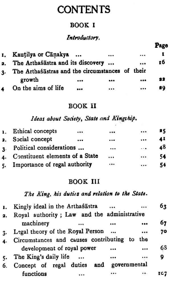 Kautilya or An Exposition of His Social Ideal and Political Theory