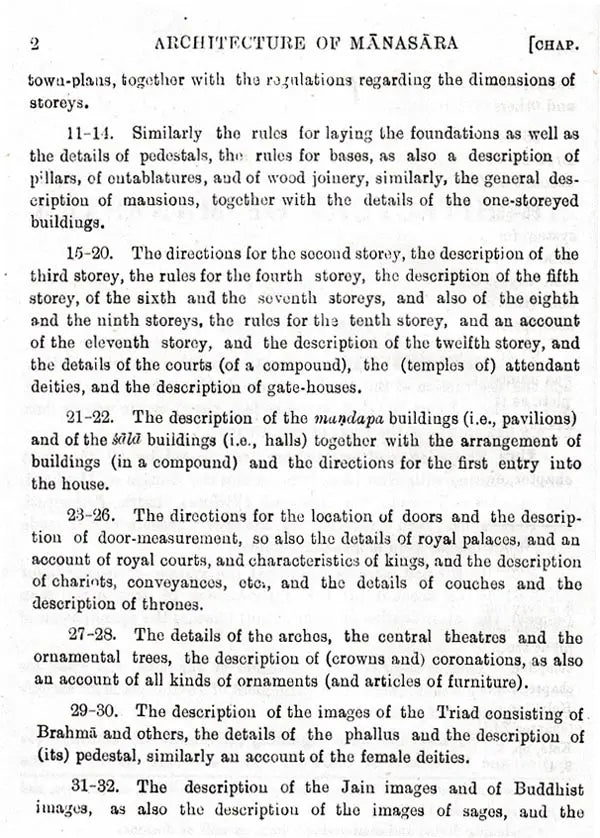 Manasara Series of Indian and Hindu Architecture (Set of 7 Volumes)