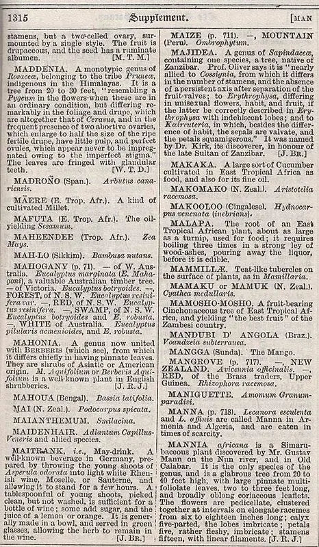The Encyclopaedia or the Treasury of Botany of The Vegetable Kingdom with Glossary of Botanical Terms