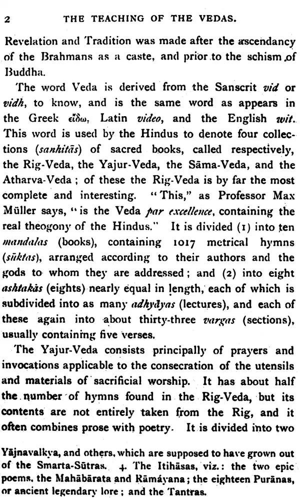 The Teaching of The Vedas – What Light Does It Throw on the Origin and Development of Religion