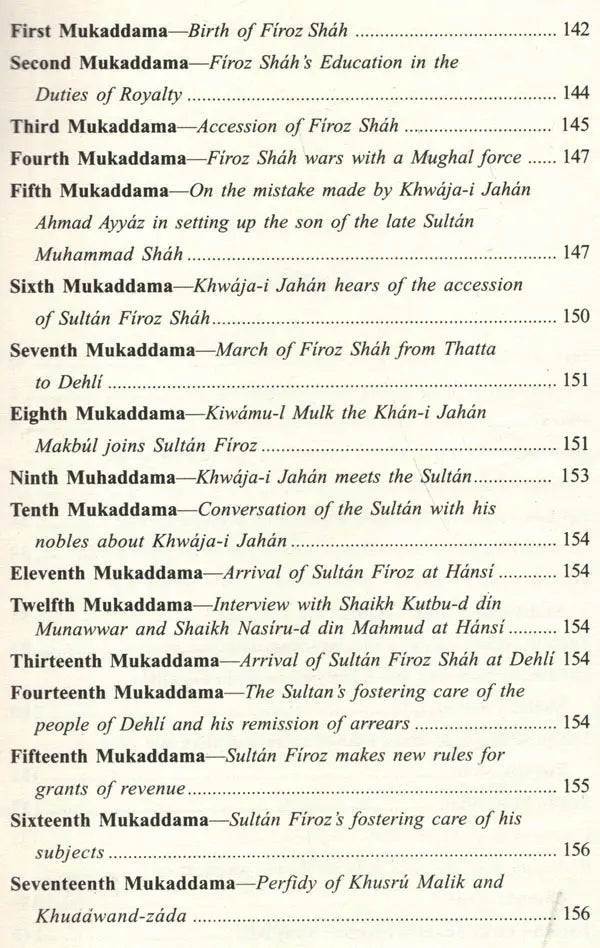 Tarikh-I Firoz Shahi - Ziau-D Din Barni Shams-I-Siraj Afif