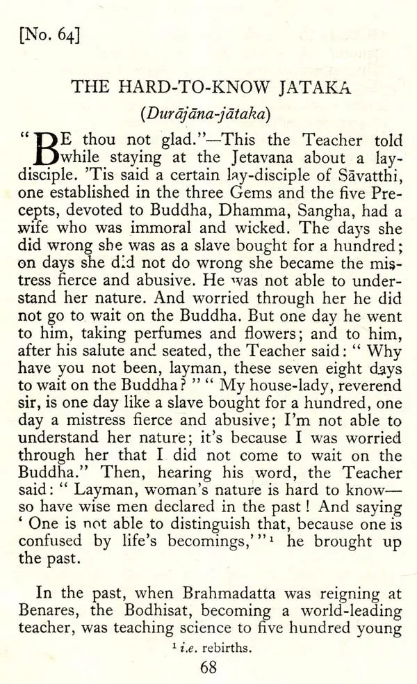 Stories of The Buddha – Being Selections From The Jataka