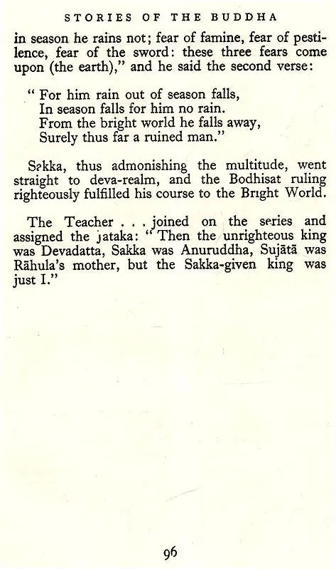 Stories of The Buddha – Being Selections From The Jataka