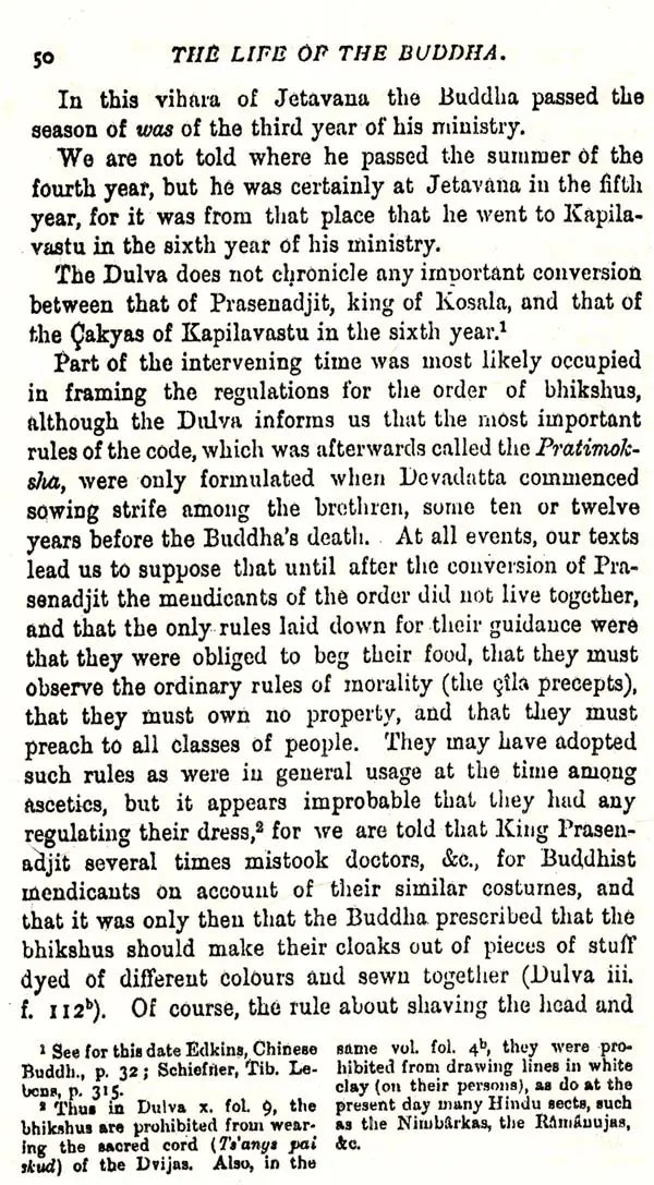 The Life of The Buddha - And The Early History of His Order (Derived From Tibetan Works in The Bkah-Hgyur And Bstan-Hgyur)