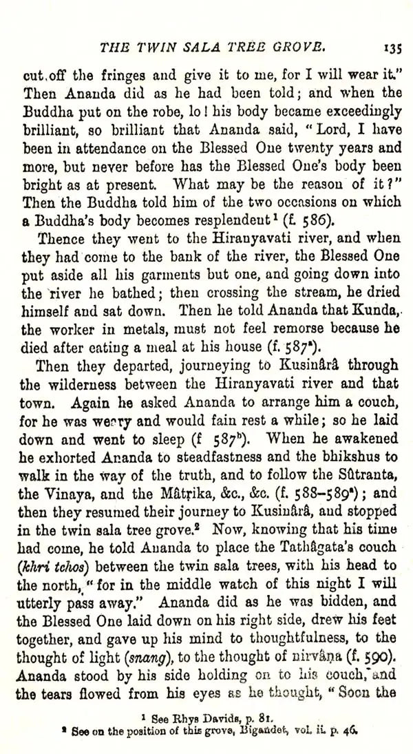 The Life of The Buddha - And The Early History of His Order (Derived From Tibetan Works in The Bkah-Hgyur And Bstan-Hgyur)