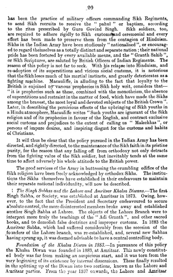 The Sikhs - An Ethnology (Revised at the Request of the Government of India)