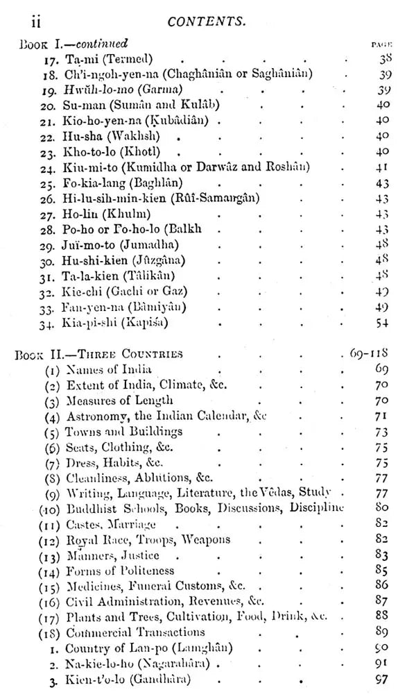 Buddhist Records of The Western World (SI-YU-KI) (Two Volumes Bound In One)