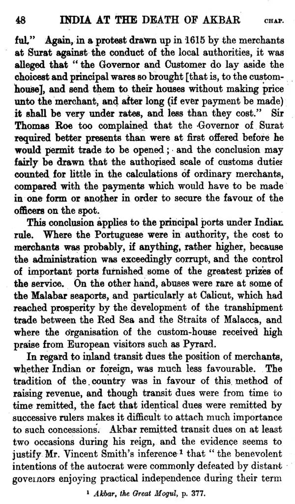 India at the Death of Akbar (An Economic Study)