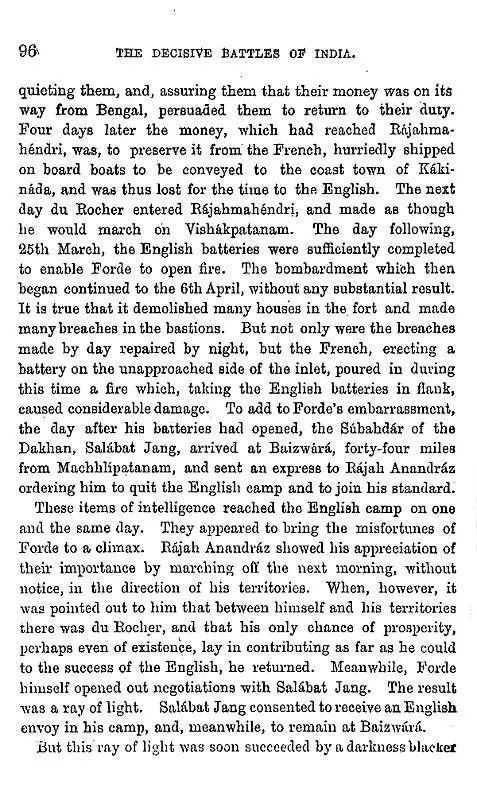 The Decisive Battles of India (From 1746 to 1849)