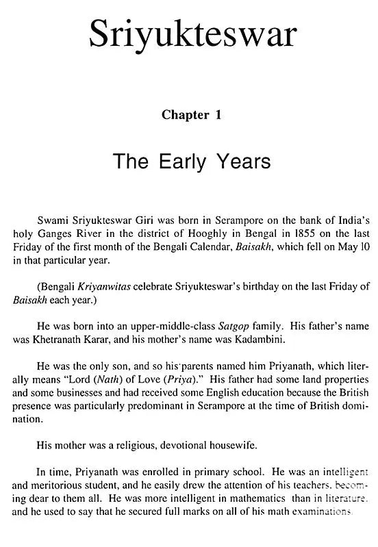 Sriyukteswar A Biography - Retail Maharaj