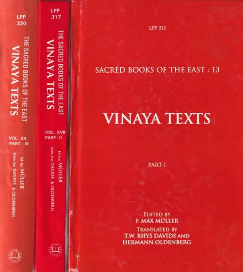 Vinaya Texts - Sacred Books of The East: 13 (Set of 3 Parts)
