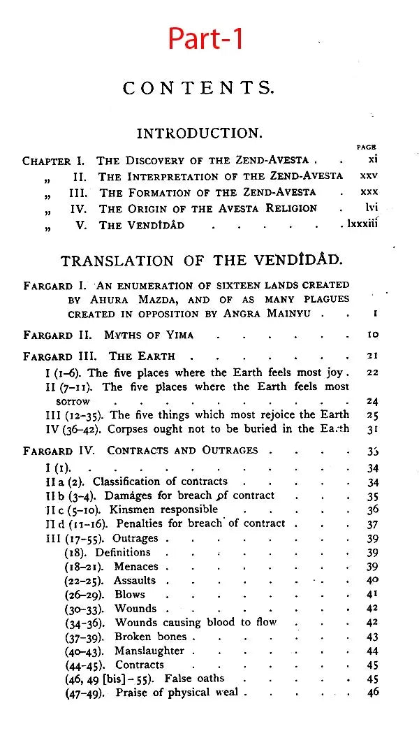 The Zend-Avesta (Sacred Books of The East) – Set of 3 Parts