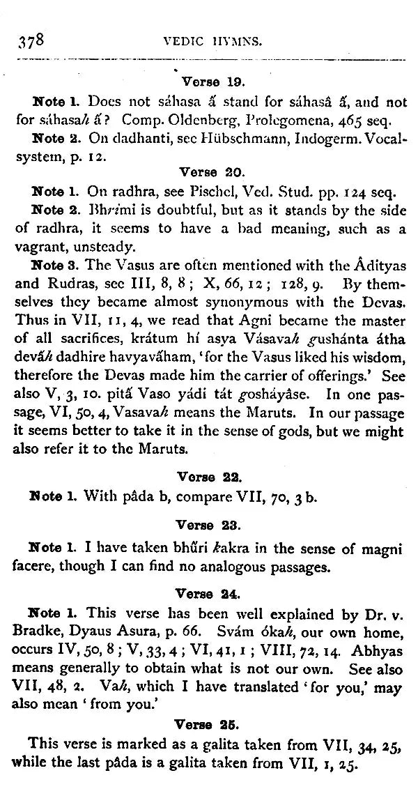 Vedic Hymns (Sacred Books of The East) – Set of 2 Parts