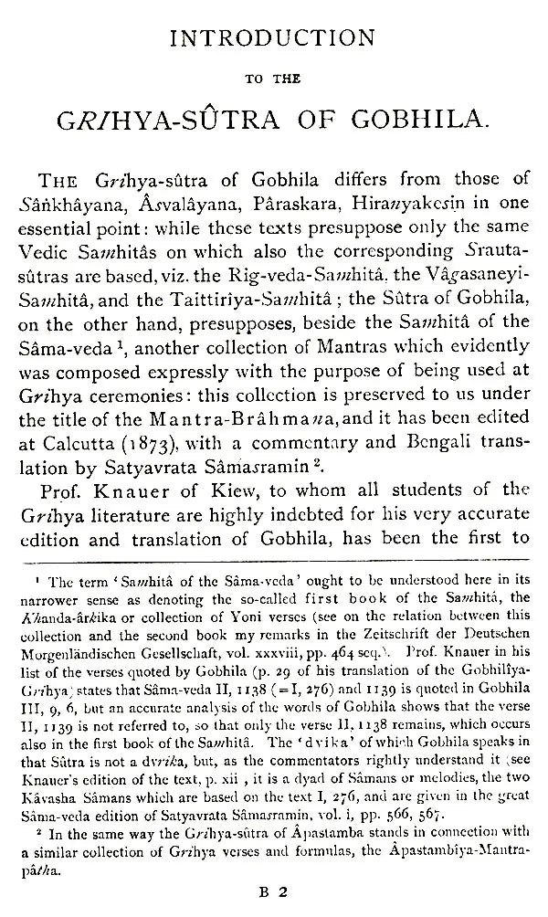 The Grihya-Sutras: The Rules of Vedic Domestic Ceremonies (Part-II)