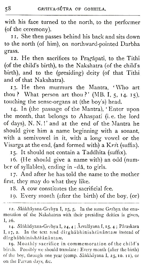 The Grihya-Sutras: The Rules of Vedic Domestic Ceremonies (Part-II)