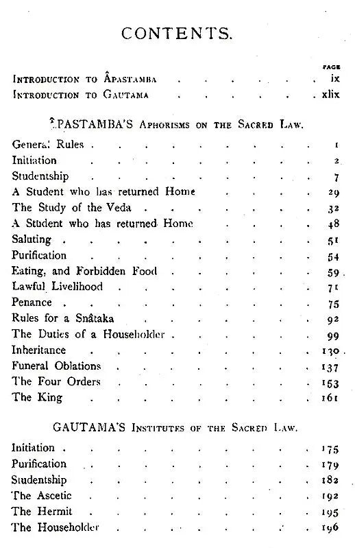 The Sacred Laws of the Aryas – As Taught in the School of Apastamba, Gautama, Vasishtha and Baudhayana (Vol-II: Part-I)