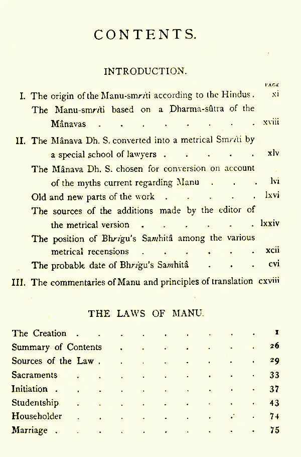 The Laws of Manu