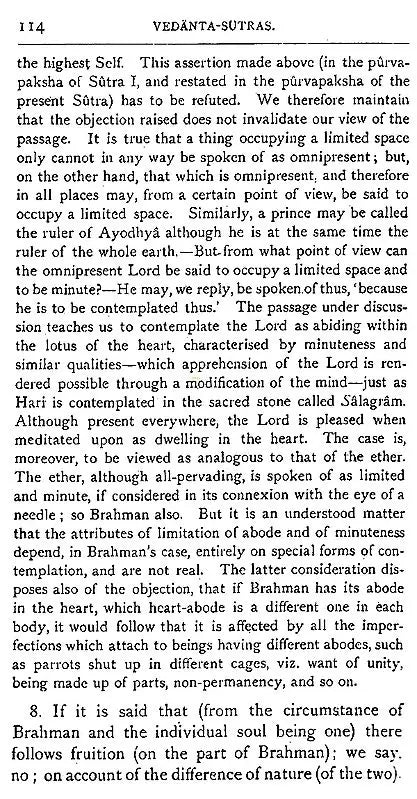 The Vedanta Sutras – With The Commentary By Sankaracarya (Part-I)