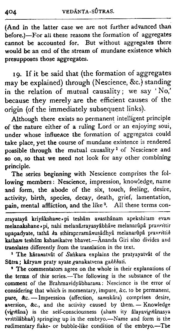 The Vedanta Sutras – With The Commentary By Sankaracarya (Part-I)
