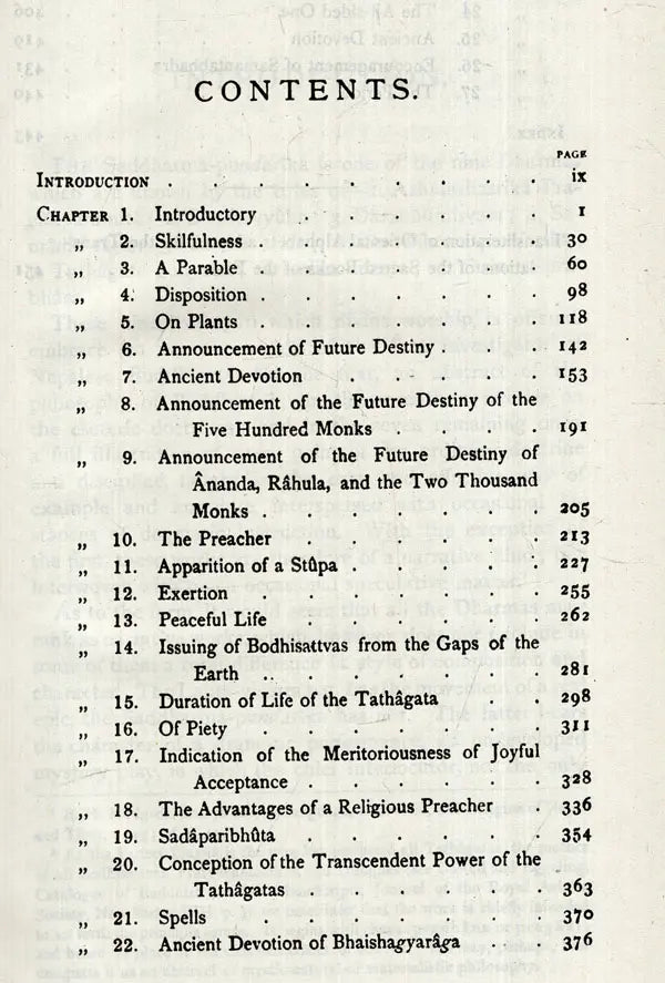 The Saddharma-Pundarika or The Lotus of the True Law