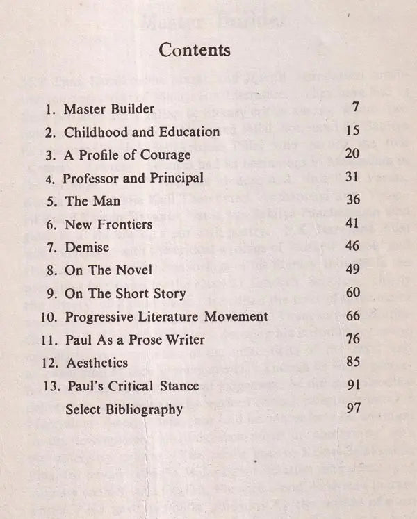 M. P. Paul (Makers of Indian Literature) An Old and Rare Book - Retail Maharaj