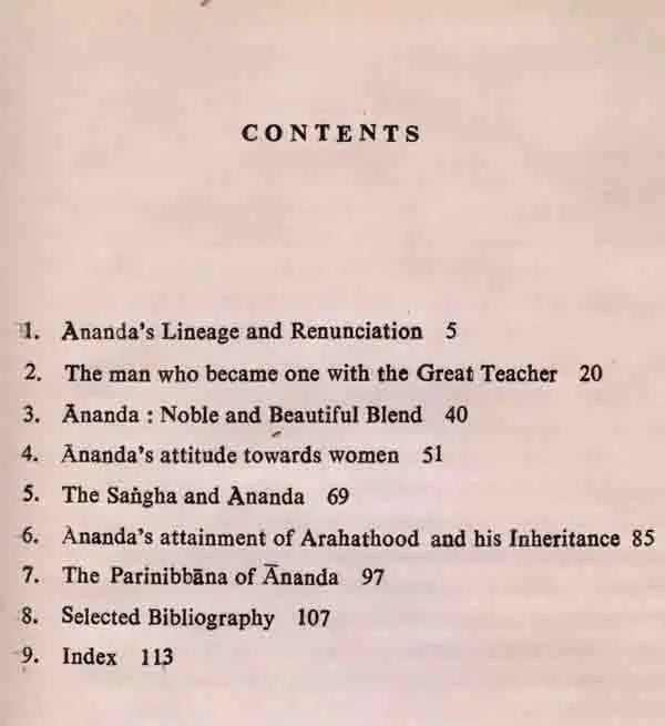 Ananda the Man and Monk (An Old and Rare Book)