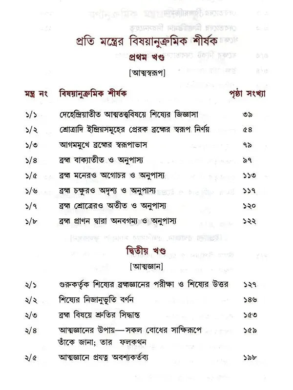কেনোপনিষেদ: Kenopanishad (Bengali)