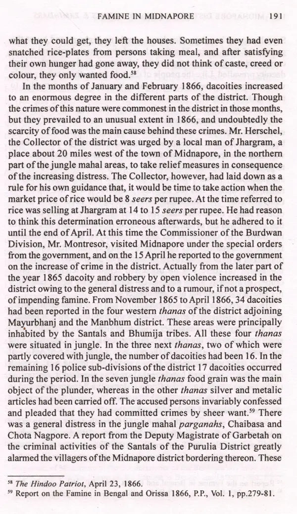 Midnapore District Company, Raiyats and Zamindars 1760-1885 - Retail Maharaj