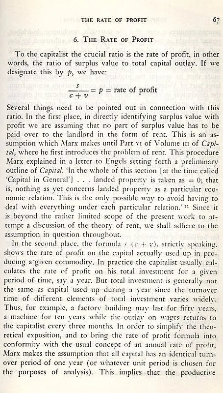 The Theory of Capitalist Development- Principles of Marxian Political Economy