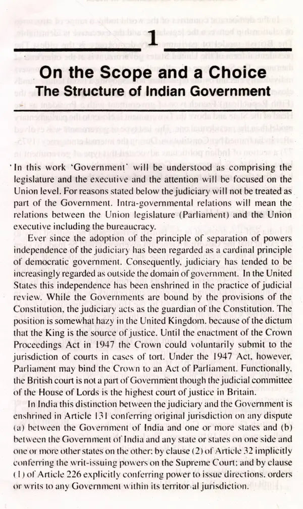 Parliamentary Democracy in India- Government and Opposition