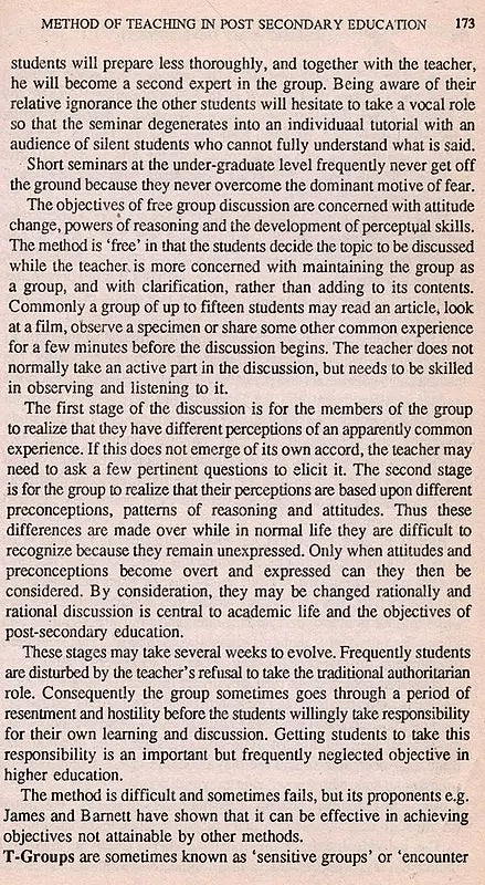 Academic Staff Development in Higher Education (An Old and Rare Book)