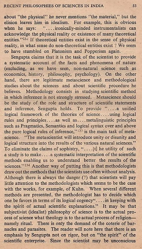 Objectivity and Subjectivism in the Philosophy of Science with Special Reference to India (An Old and Rare Book)