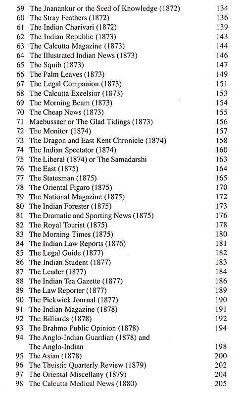 History of English Press in Bengal 1858-1880- With List of Papers Published in India (Including Burma and Ceylon)