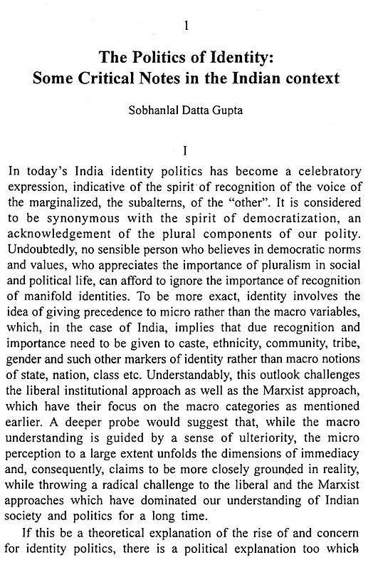 Questioning Identity- Response of the State and Community in Contemporary India