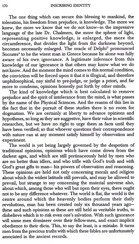 Inscribing Identity- Essays from Nineteenth Century Bengal