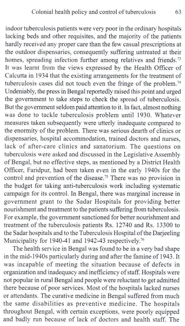 Trauma in Public Health Tuberculosis in Twentieth-Century India