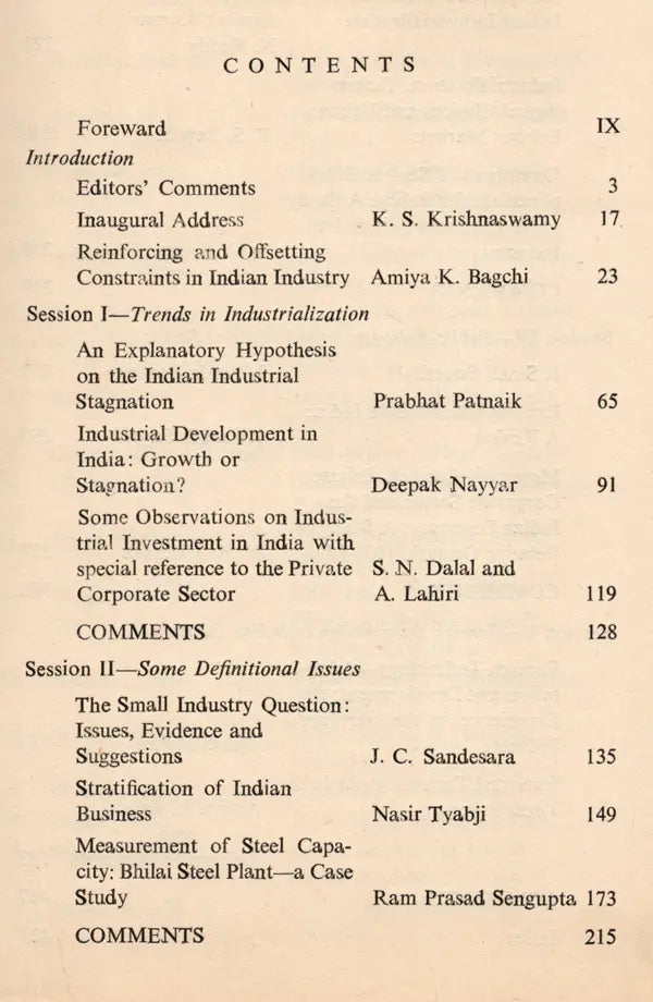 Change and Choice in Indian Industry (An Old and Rare Book)