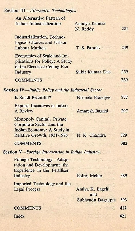 Change and Choice in Indian Industry (An Old and Rare Book)