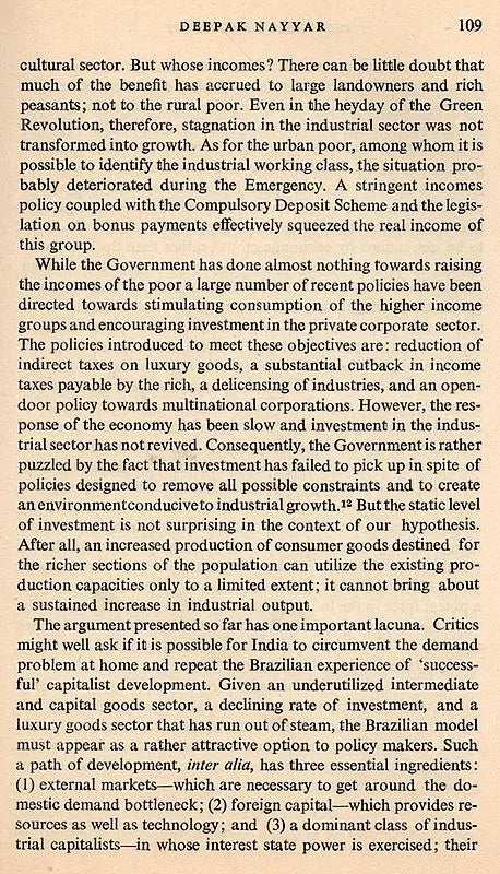 Change and Choice in Indian Industry (An Old and Rare Book)