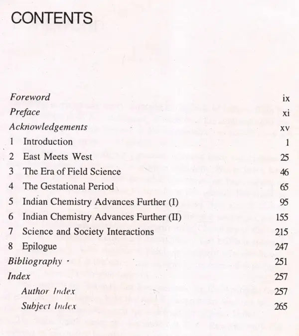 Chemical Science in Colonial India- The Science in Social History