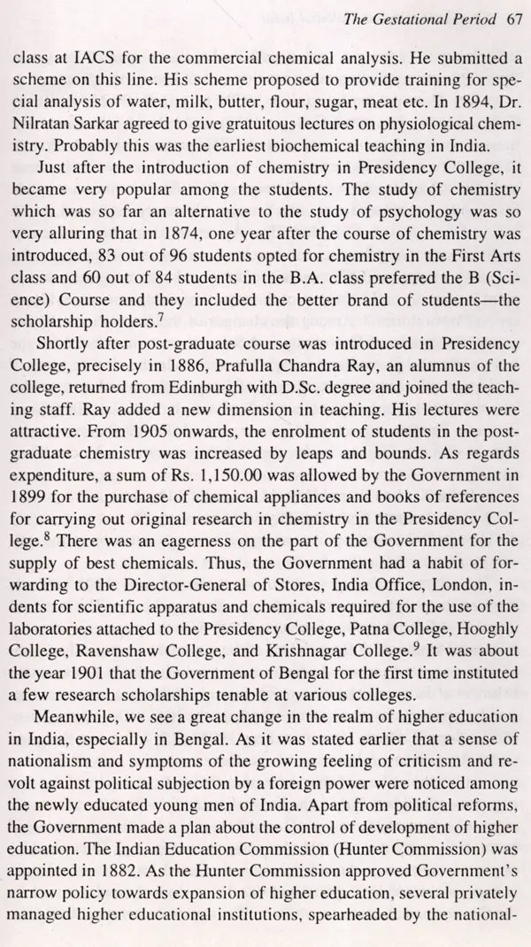 Chemical Science in Colonial India- The Science in Social History