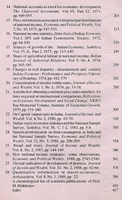 Selected Papers on National Income (An Old and Rare Book)