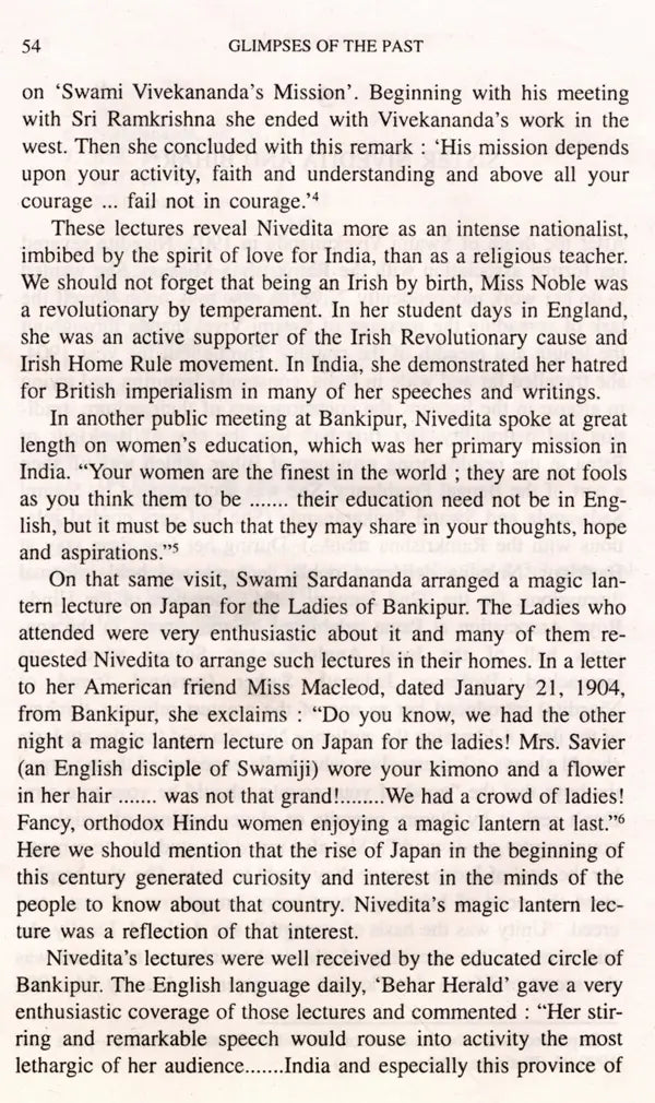 Glimpses of the Past- Essays on Sister Nivedita and Her Contemporaries