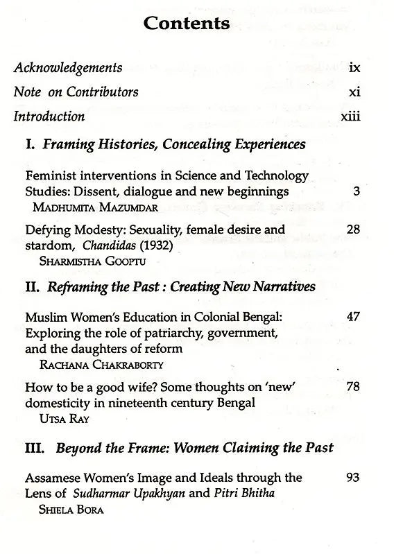 Writing Women in History: Glimpses from India's Colonial Past