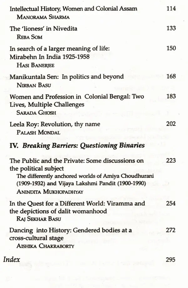 Writing Women in History: Glimpses from India's Colonial Past