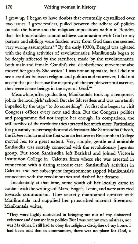 Writing Women in History: Glimpses from India's Colonial Past