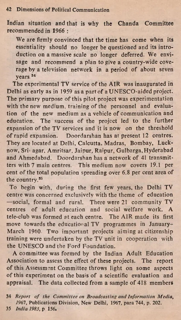 Dimensions of Political Communication West Bengal: 1970s