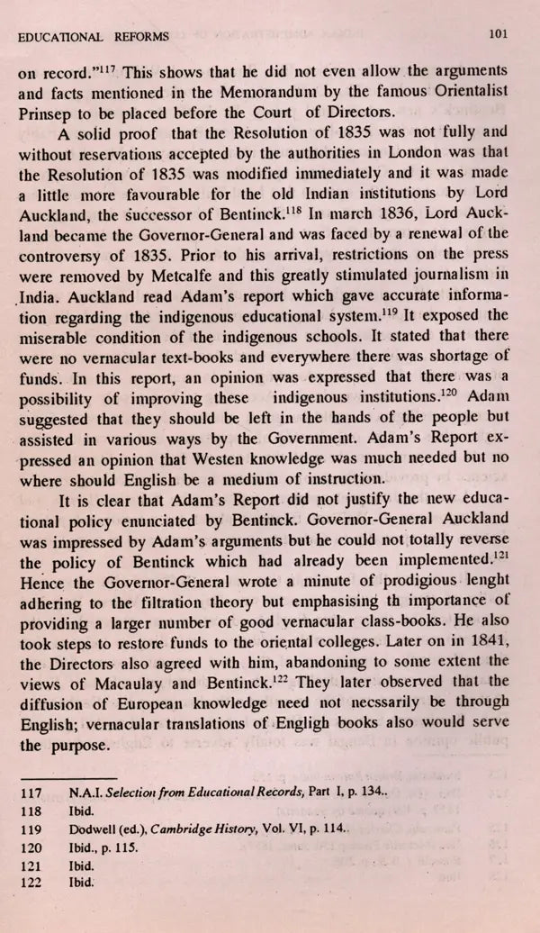 Indian Administration of Lord William Bentinck (An Old and Rare Book)