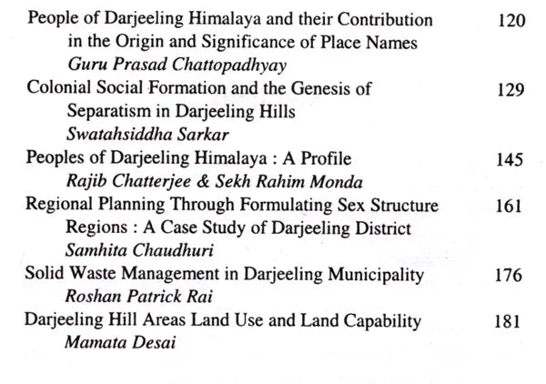 Cloud Stone and the Mind- The People and Environment of Darjeeling Hill Area