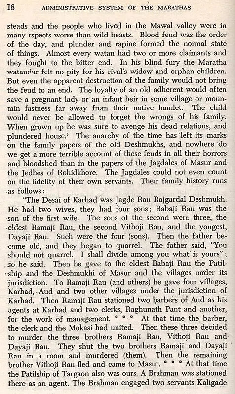 Administrative System of the Marathas (An Old Rare Book)